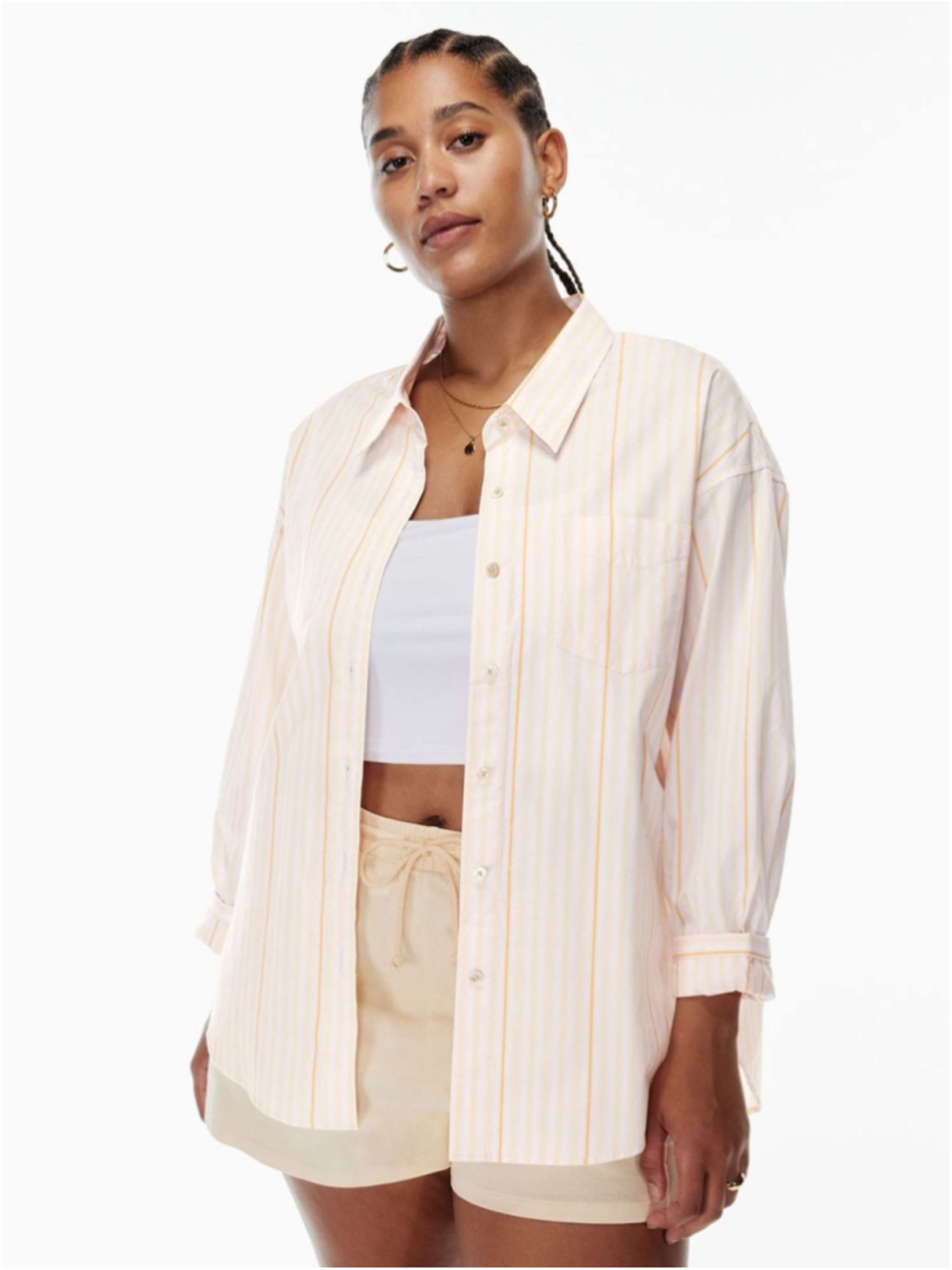 Wilfred Free Relaxed Shirt Size 2XL Barlowe Aprc/Frs Lilac Aritzia